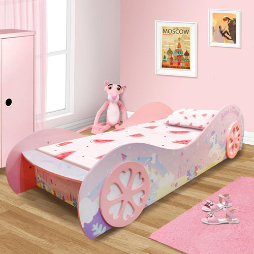 Girls Car Beds - Kids Room Furniture